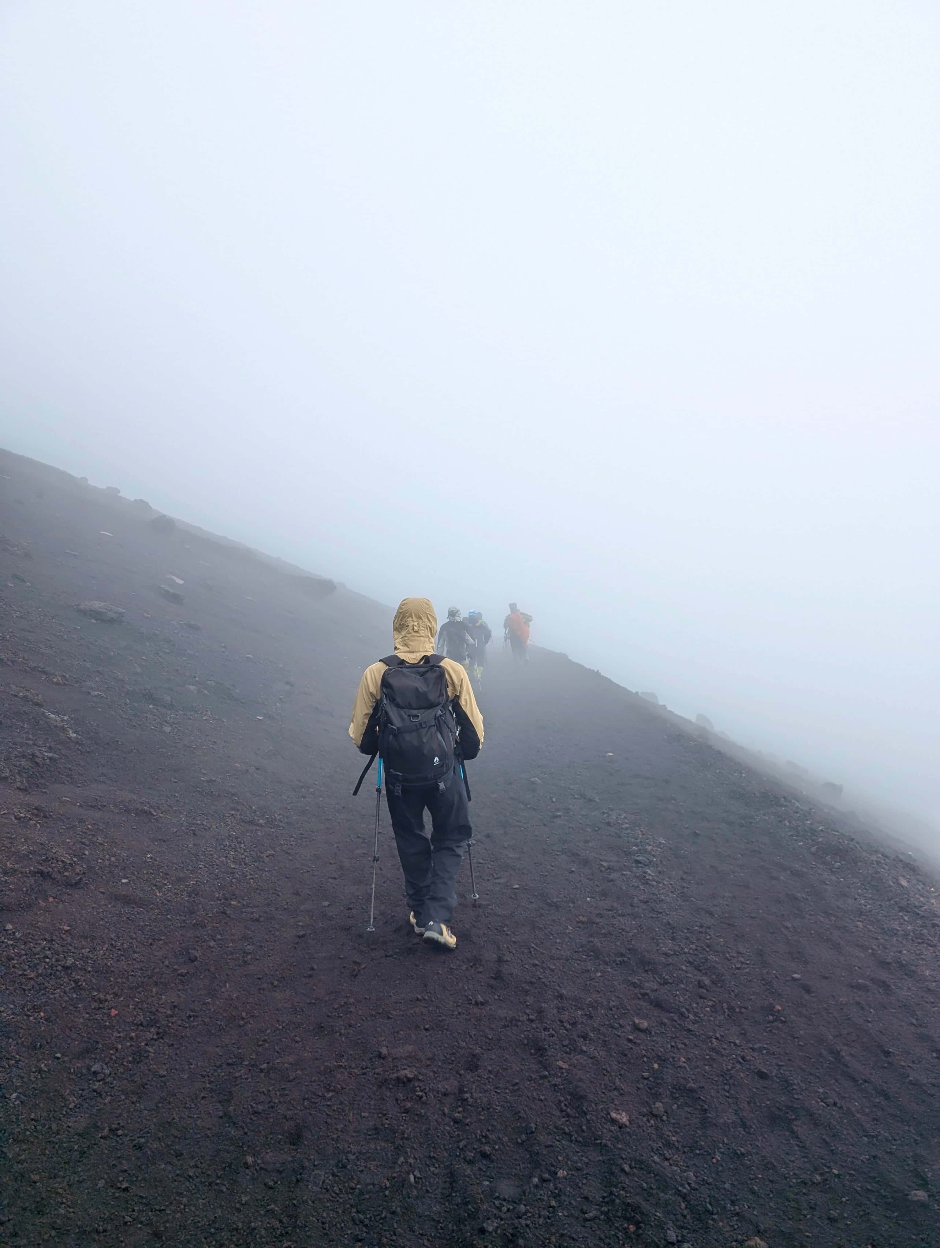 Visibility can be tricky near the summit!